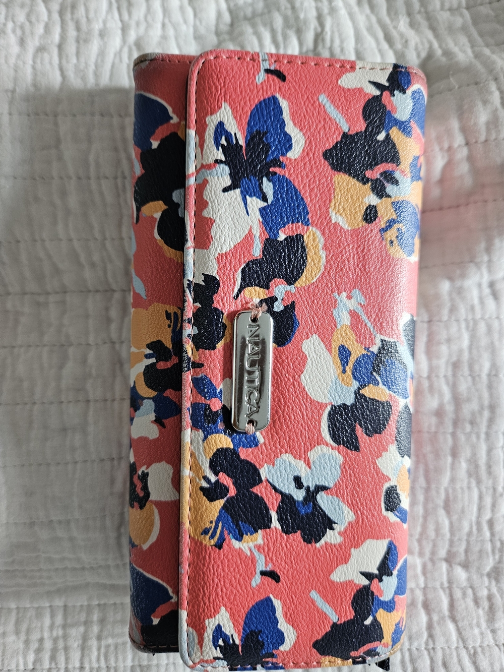 Nautica Coral Floral Wallet